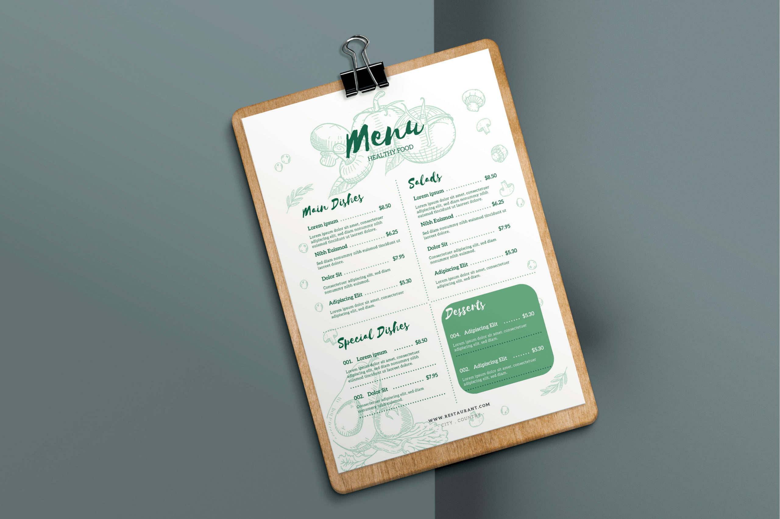 Menu Restaurant